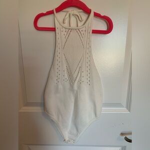 Baileys Blossoms Drake Soft White Crocheted Halter 4T